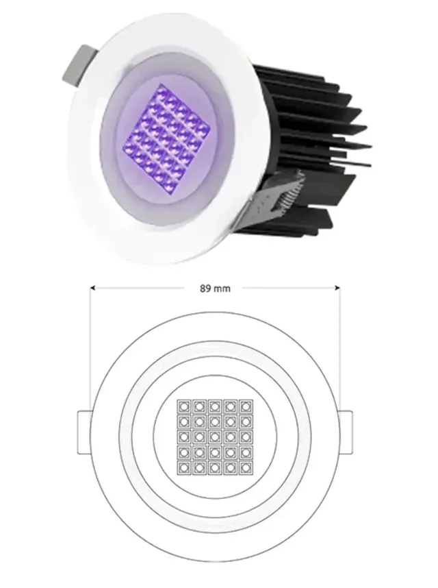 Foco UV-C X36 de UV-Life para desinfección de laboratorio
