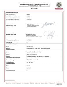 Certificación de producto Bureau Veritas de los equipos UV-C UV-Life, página 1
